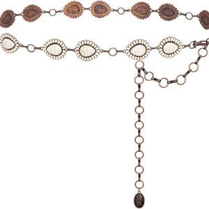 Rustic Couture's Large Western Concho Metal Belts for Women Cowgirl